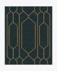 The Hiltons Bryant Marine Blue &amp; Gold Tufted Rug