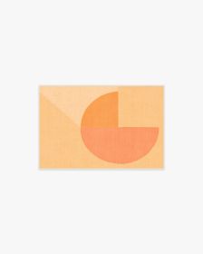 Pantone Peach Fuzz Pop Divide Tufted Rug (size: 2'x3')