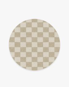 Jaque Checkered Stone Rug (size: 5' Round)
