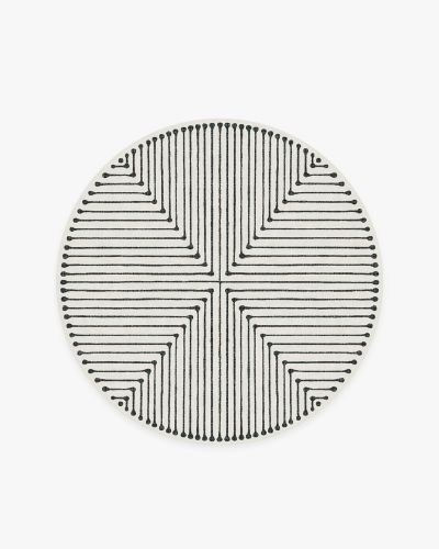 Jonathan Adler Inkdrop Black &amp; Ivory Rug