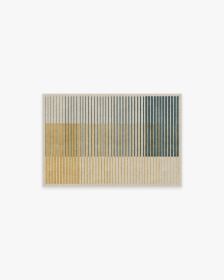 Gradasi Teal Quartz Tufted Rug (size: 2'x3')