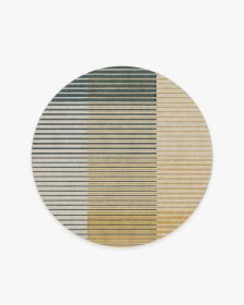 Gradasi Teal Quartz Tufted Rug (size: 5' Round)