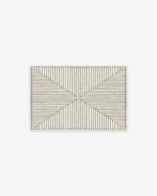 Jonathan Adler Inkdrop Camel &amp; Ivory Tufted Rug (size: 2'x3')