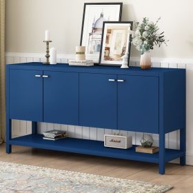 U-Style Functional Entryway Console Table with Ample Storage,Suitable for Study,Entrance and Living Room (Color: as Pic)
