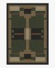 Architectural Digest Monolith Olive Green Tufted Rug