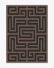 Maze Navy &amp; Natural Rug