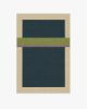 Architectural Digest Breakout Teal &amp; Chartreuse Tufted Rug