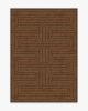 Jonathan Adler Labyrinth Brown &amp; Orange Rug