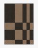 Coen Check Natural Black Tufted Rug