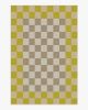 Jonathan Adler Checker Border Chartreuse Rug