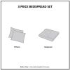 3 Piece Reversible Bedspread Set