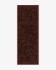 Shiloh Check Burgundy Tufted Rug