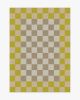 Jonathan Adler Checker Border Chartreuse Rug