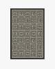 Jonathan Adler Greek Key Black &amp; Ivory Tufted Rug
