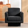 [New+Video]360° Modern Swivel Accent Chair,30" W Teddy Sherpa Round Armchair,Thick Padded Single Lounge Sofa,Upholstered Comfy Barrel Chair