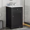 20" Bathroom Vanity with Sink, Bathroom Cabinet with Soft Closing Door, Storage Rack and Adjustable Shelves