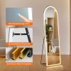 3 Color Lighting Mirror with LED Lights, 60"x16" Lighted Floor Standing Mirror with Stand