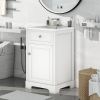 20" Bathroom Vanity with Sink, Bathroom Cabinet with Soft Closing Door, Storage Rack and Adjustable Shelves