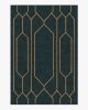 The Hiltons Bryant Marine Blue &amp; Gold Rug