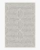 Jonathan Adler Labyrinth Black &amp; Ivory Rug