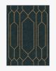 The Hiltons Bryant Marine Blue &amp; Gold Tufted Rug