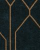 The Hiltons Bryant Marine Blue &amp; Gold Rug
